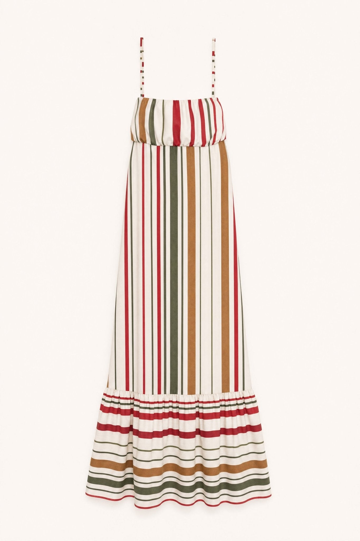 Vestido às riscas multicoloridas LUMINA - lavishiochicvestidolumina