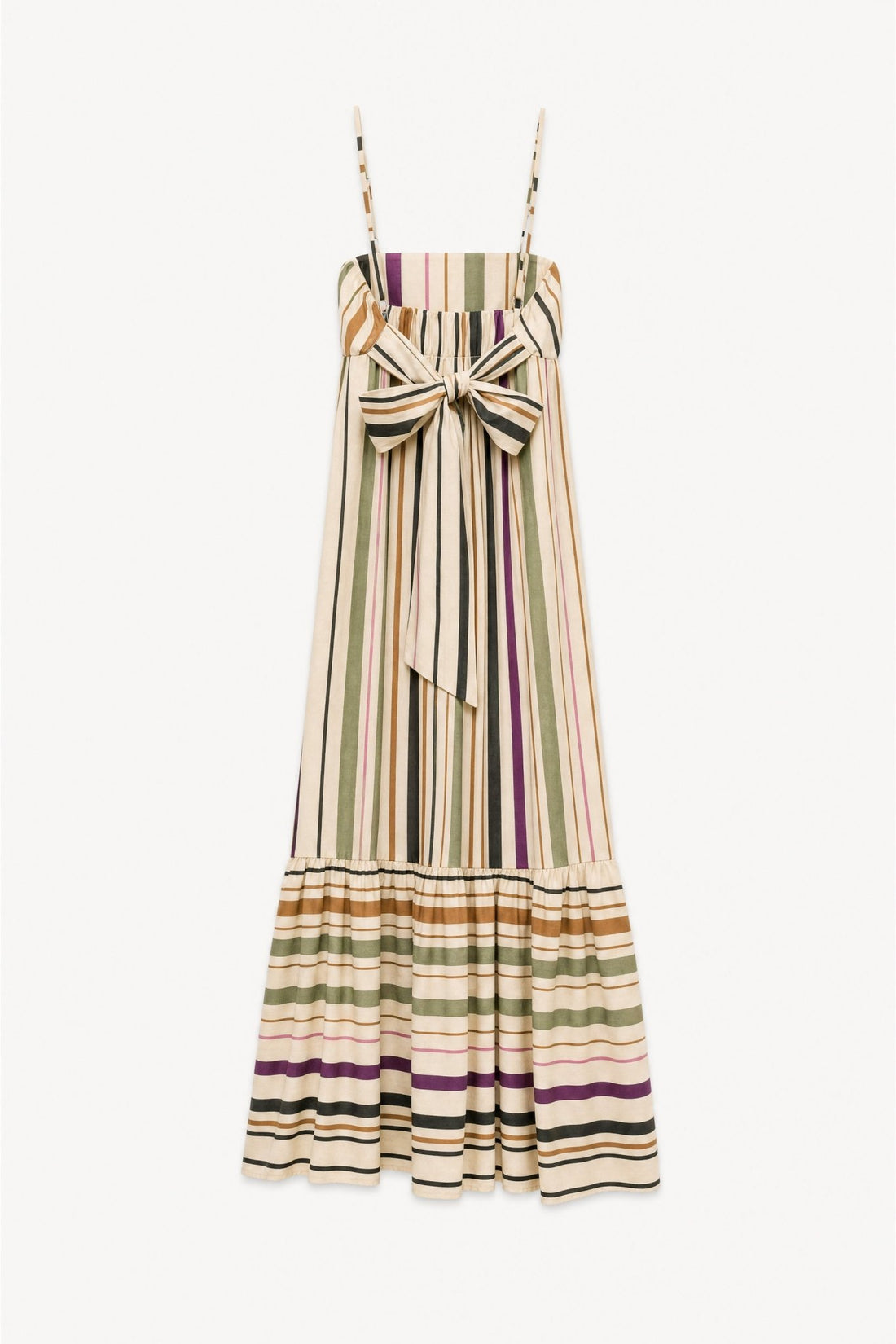 Vestido às riscas multicoloridas LUMINA - lavishiochicvestidolumina
