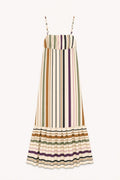 Vestido às riscas multicoloridas LUMINA - lavishiochicvestidolumina