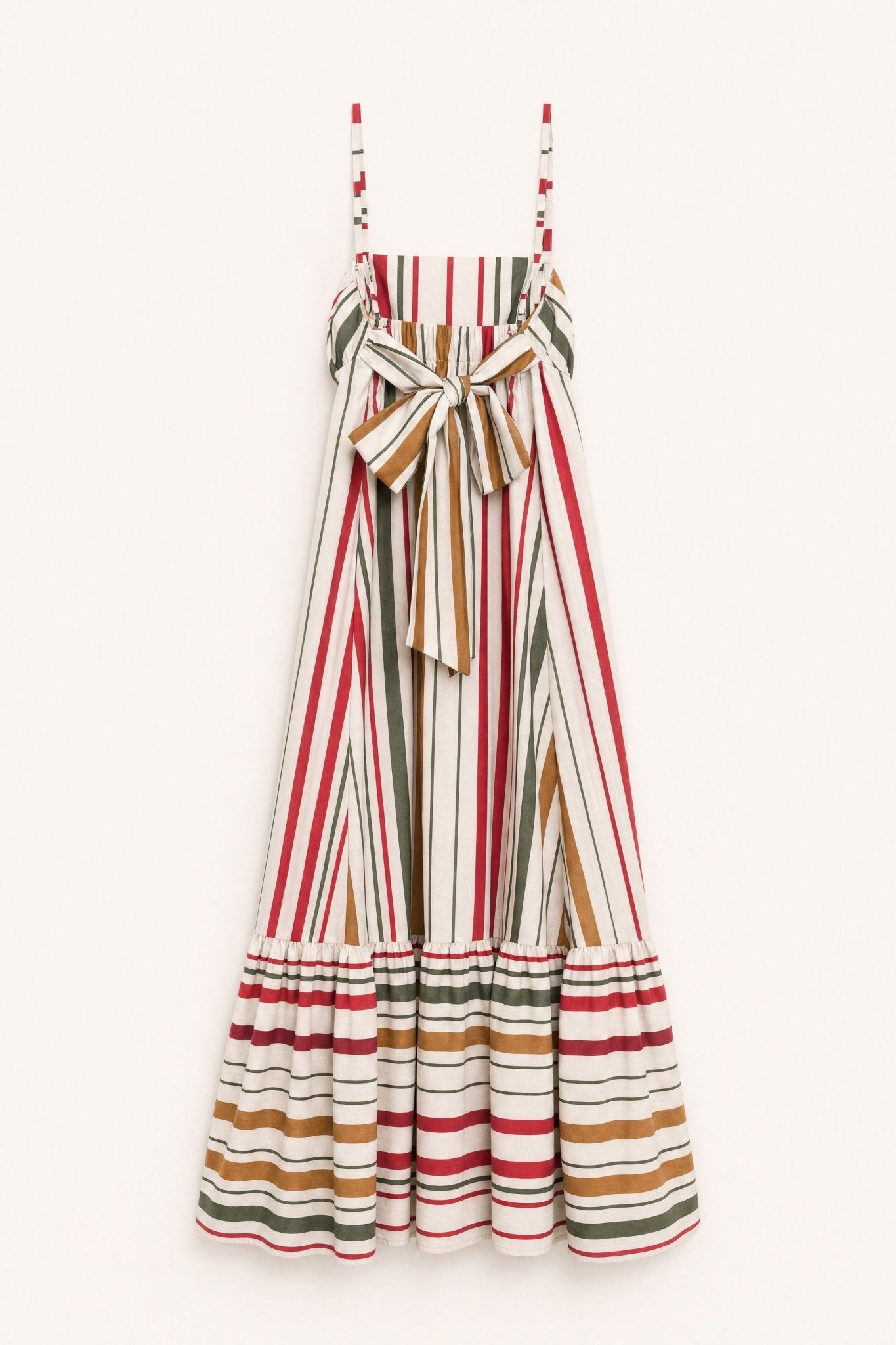 Vestido às riscas multicoloridas LUMINA - lavishiochicvestidolumina