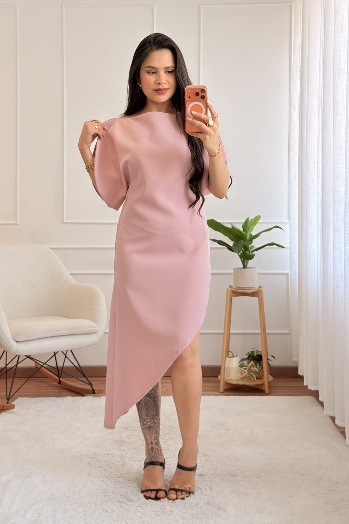 Vestido assimétrico elegante - lavishiochicvestidolavishiochic