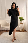 Vestido assimétrico elegante - lavishiochicvestidolavishiochic
