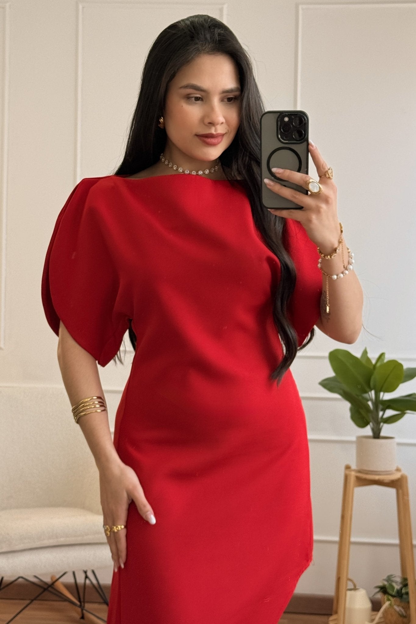 Vestido assimétrico elegante - lavishiochicvestidolavishiochic
