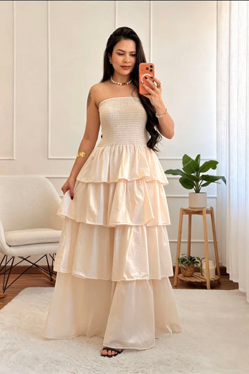 Vestido cai-cai em camadas - lavishiochicvestidolavishiochic
