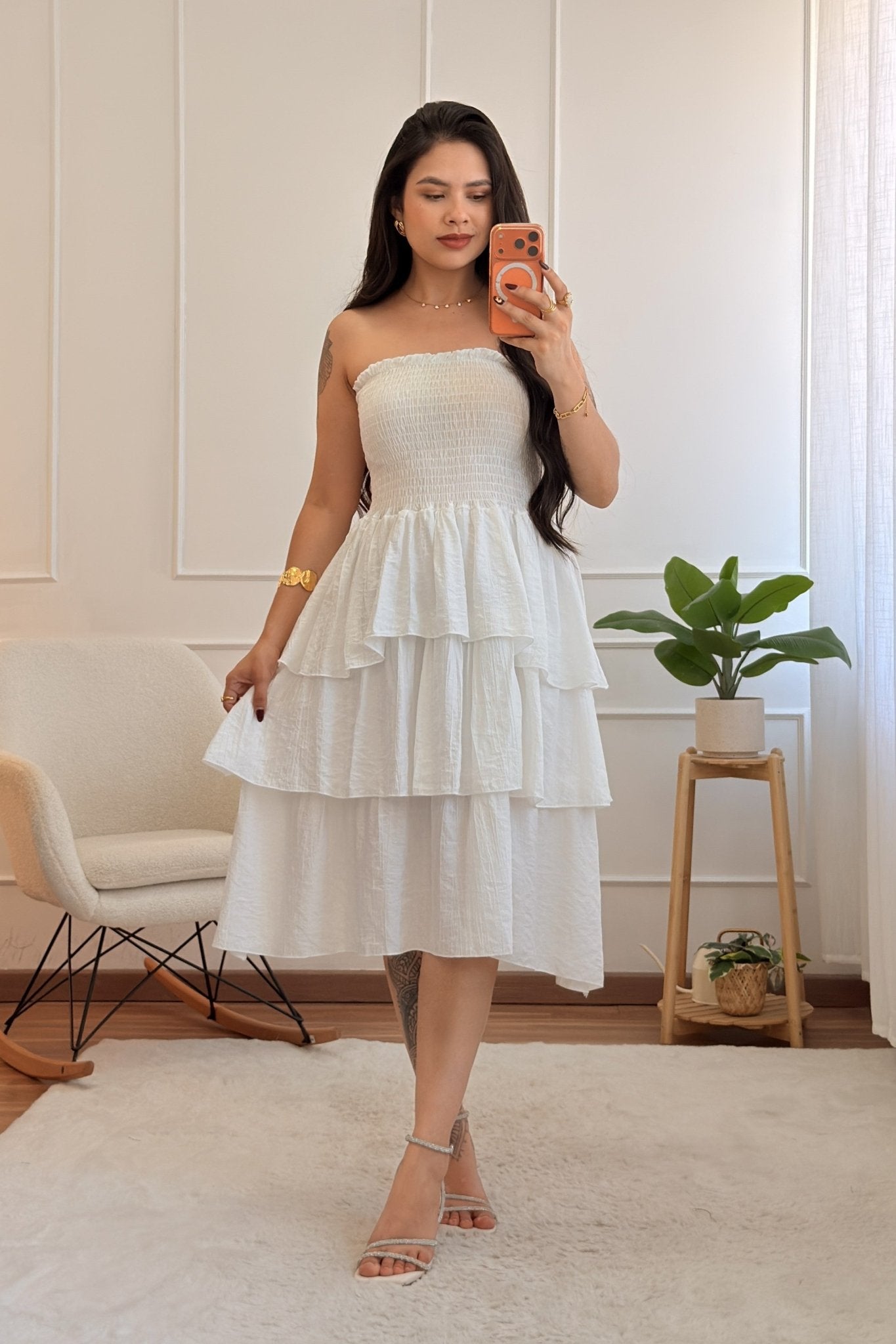 Vestido cai-cai em camadas - lavishiochicvestidolavishiochic