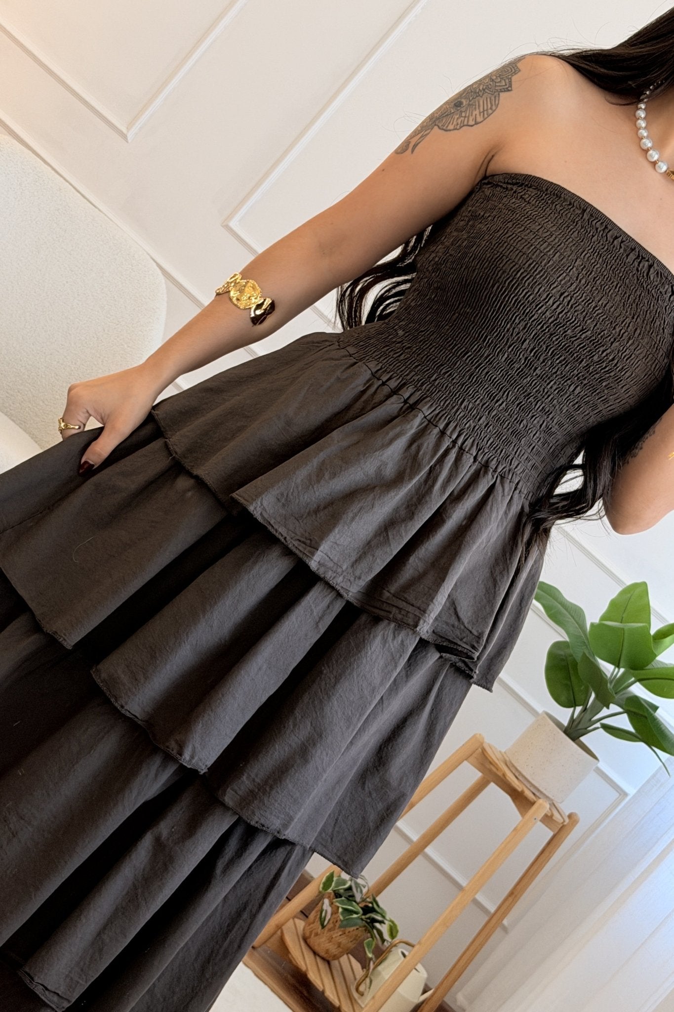 Vestido cai-cai em camadas - lavishiochicvestidolavishiochic