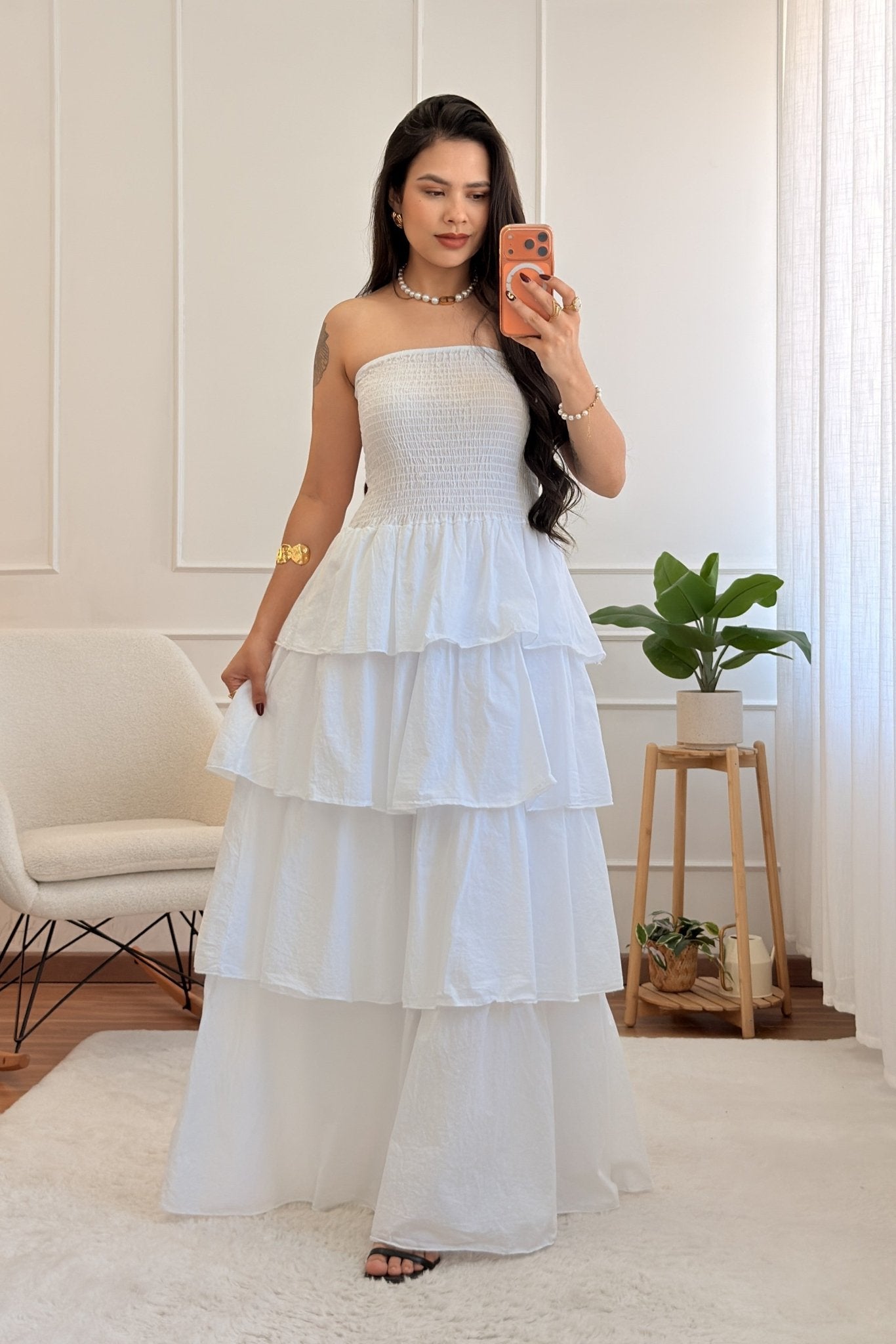 Vestido cai-cai em camadas - lavishiochicvestidolavishiochic
