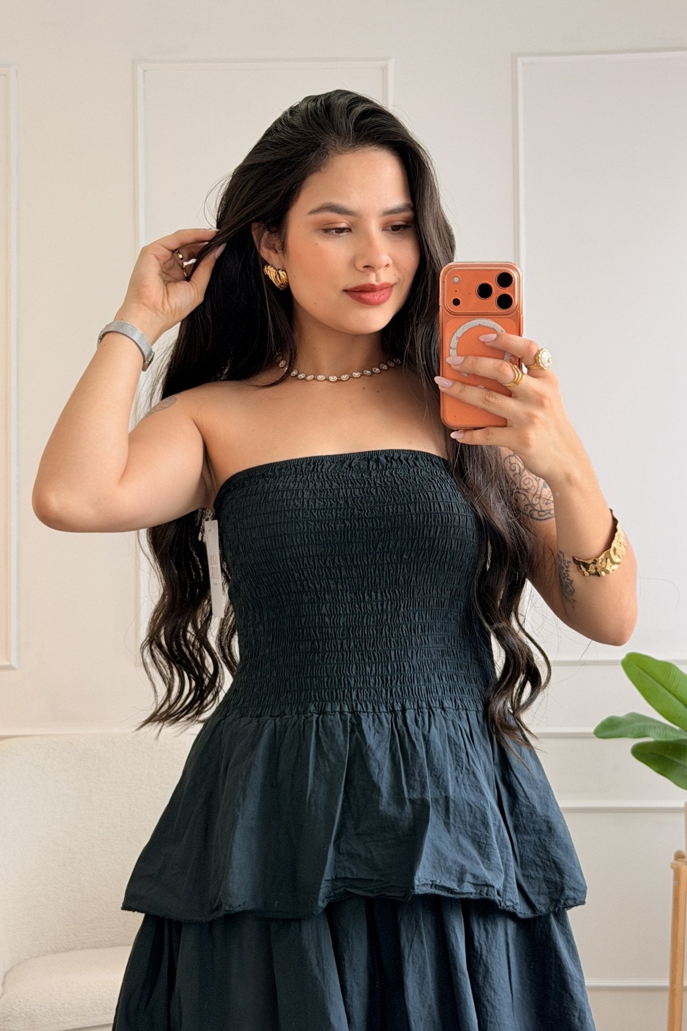 Vestido cai-cai em camadas - lavishiochicvestidolavishiochic