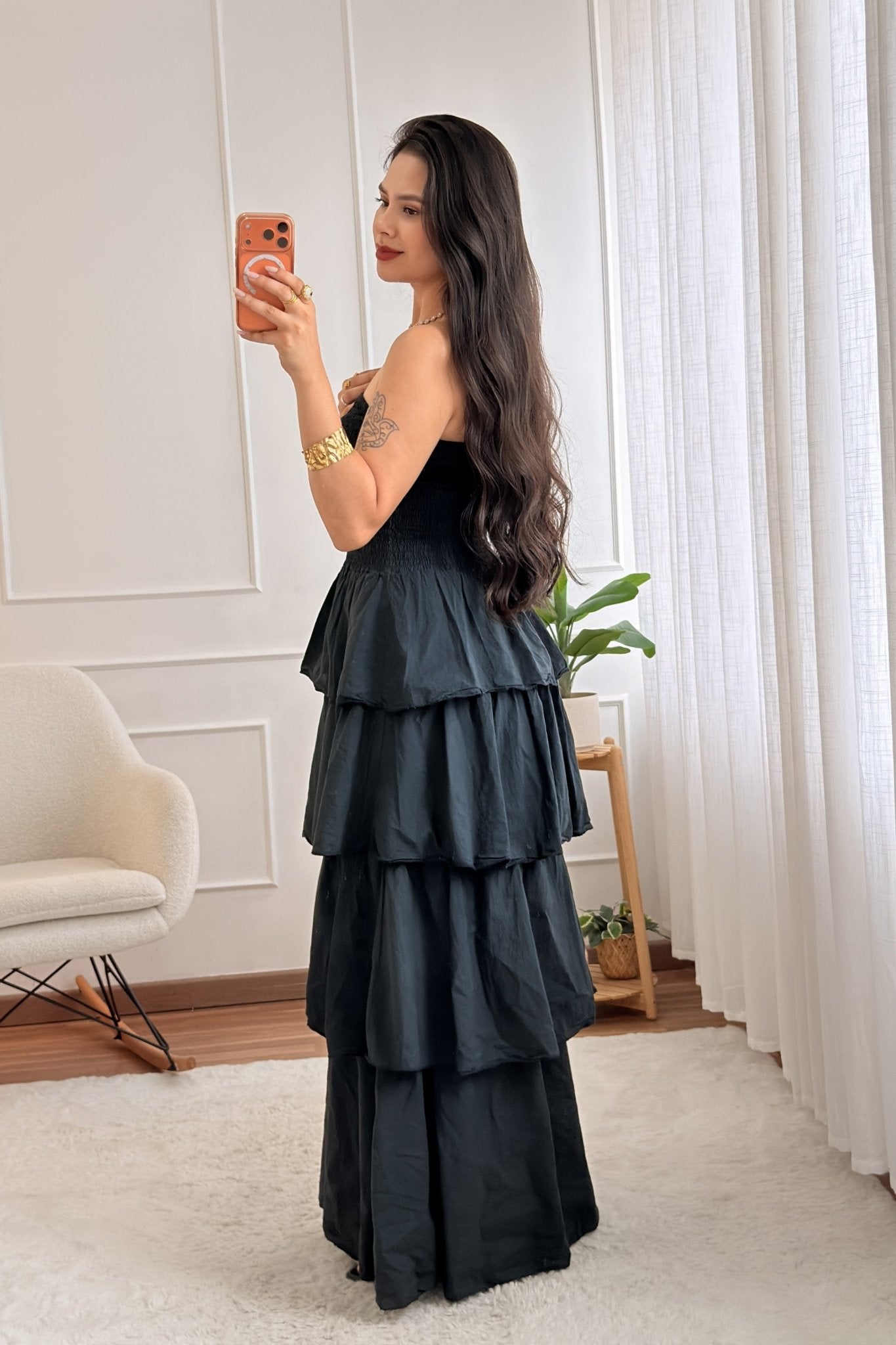 Vestido cai-cai em camadas - lavishiochicvestidolavishiochic