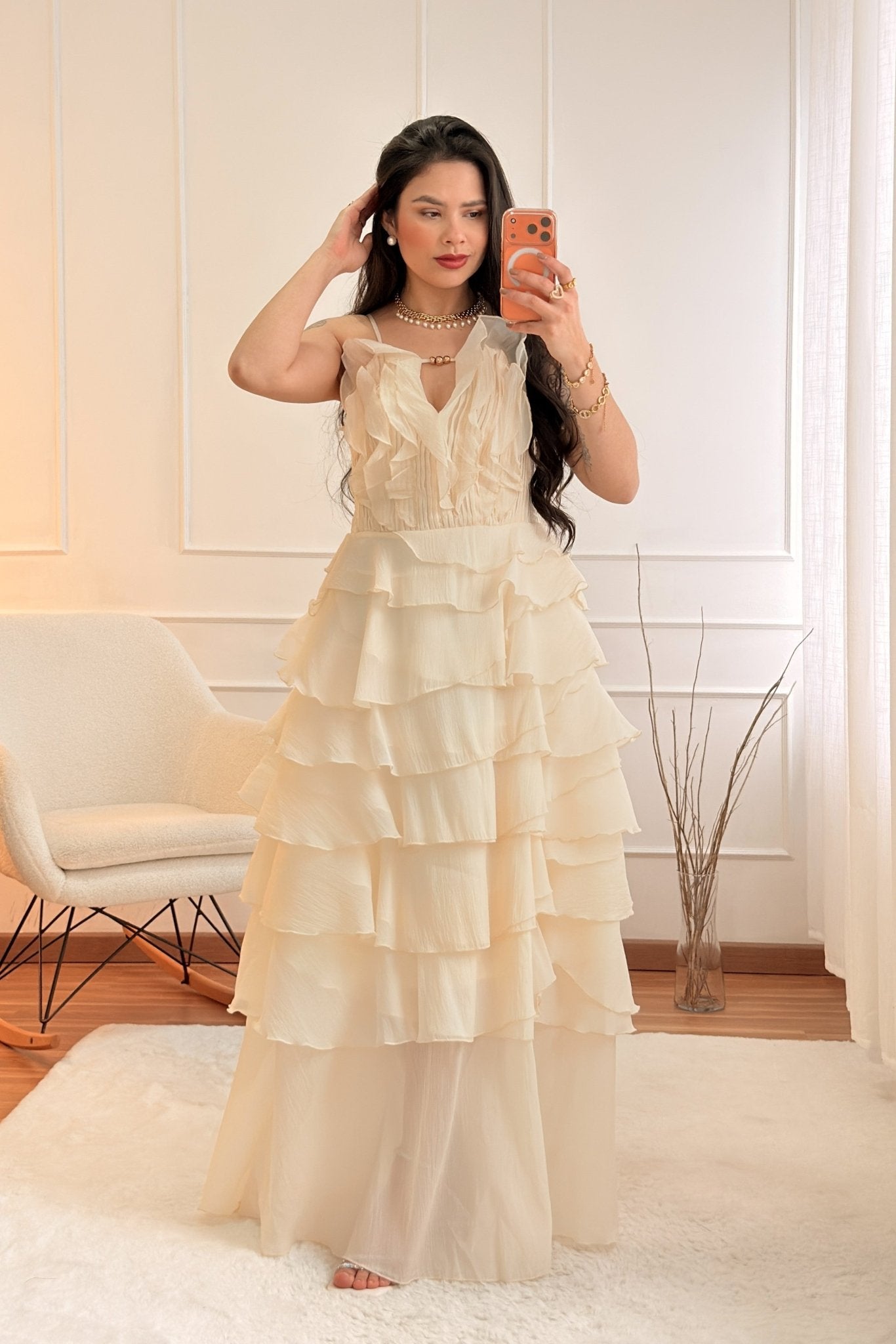Vestido camadas fluídas MOCHY - lavishiochicvestidoMochy