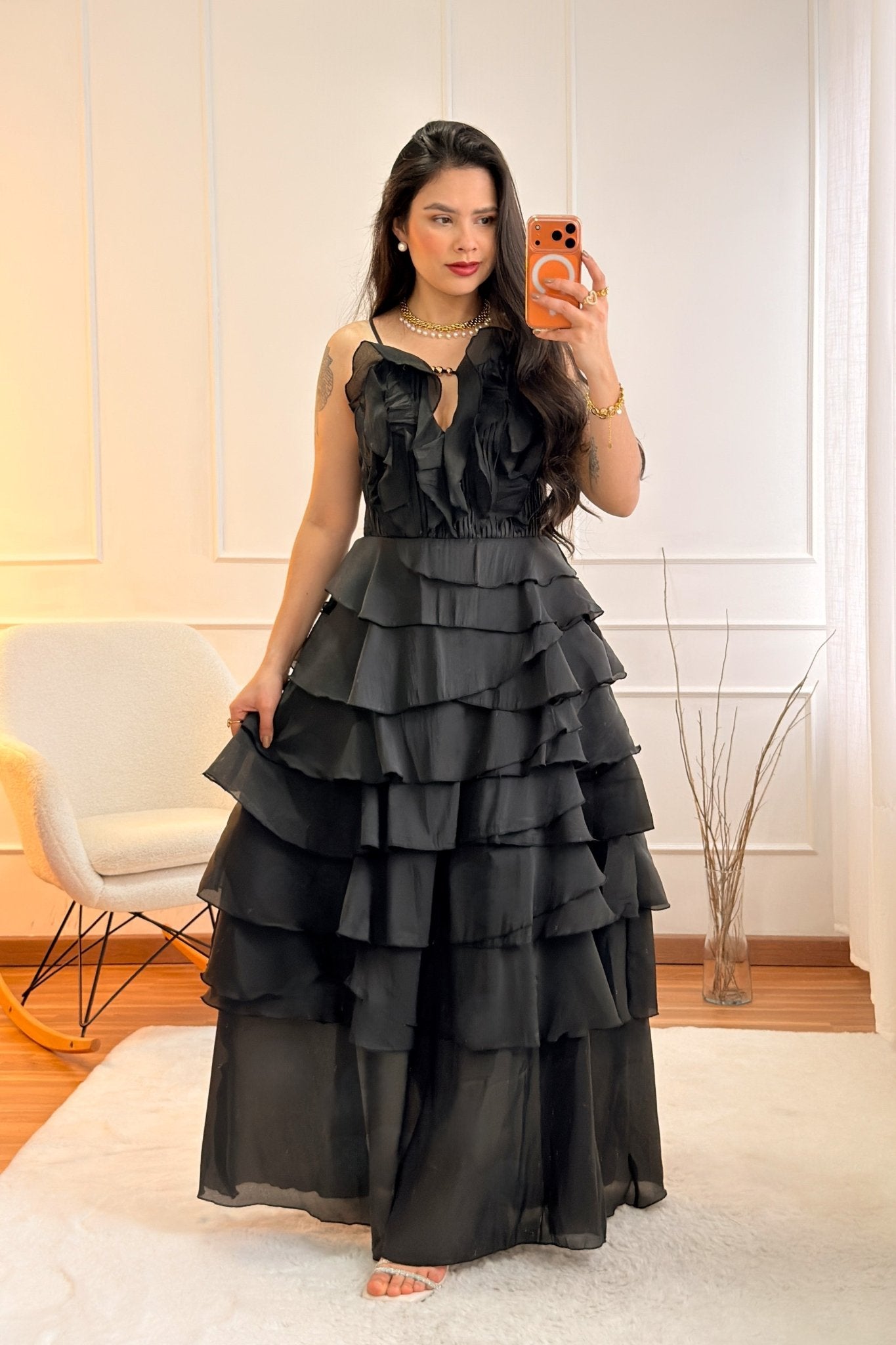 Vestido camadas fluídas MOCHY - lavishiochicvestidoMochy