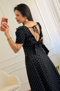 Vestido clássico de bolinhas - lavishiochicvestidolavishiochic