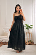 Vestido com alças ajustáveis e bordado inglês - lavishiochicvestidolavishiochic