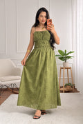 Vestido com alças ajustáveis e bordado inglês - lavishiochicvestidolavishiochic