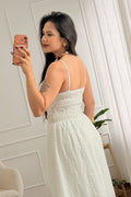 Vestido com alças ajustáveis e bordado inglês - lavishiochicvestidolavishiochic