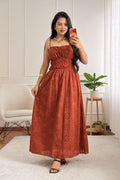 Vestido com alças ajustáveis e bordado inglês - lavishiochicvestidolavishiochic