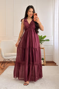 Vestido com alças de laço e barra tiered - lavishiochicvestidolavishiochic