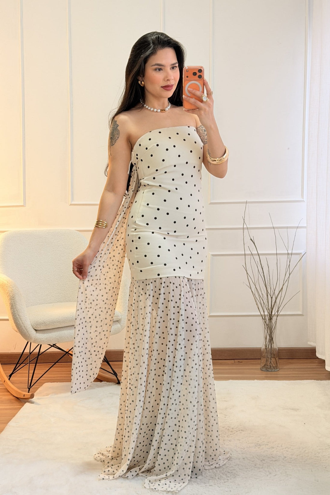 Vestido com bolas LUMINA - lavishiochicvestidolumina