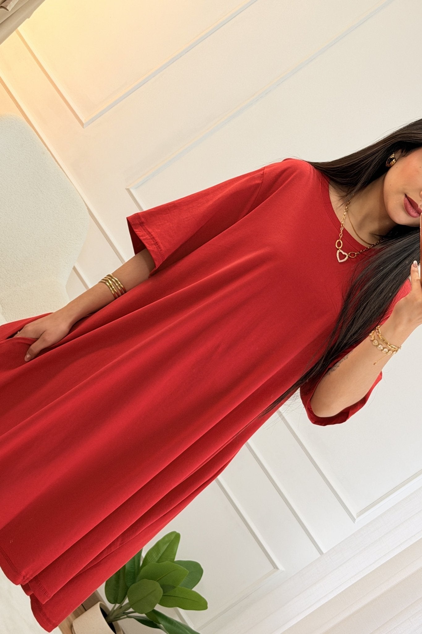 Vestido com bolsos laterais LUMINA - lavishiochicvestidolumina