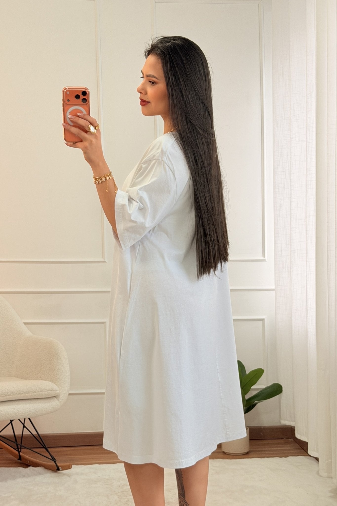 Vestido com bolsos laterais LUMINA - lavishiochicvestidolumina