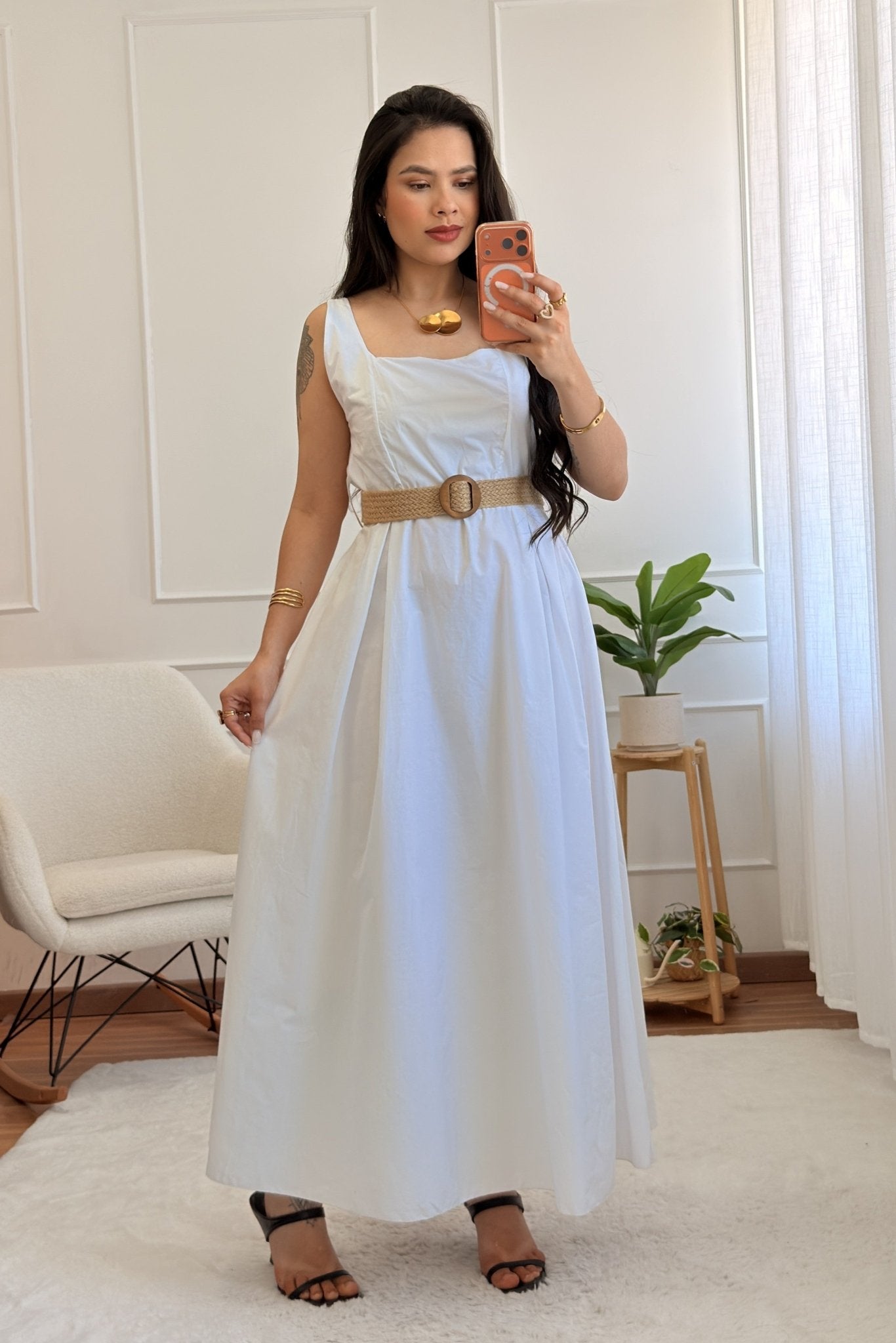 Vestido com cinto - lavishiochicvestidolavishiochic