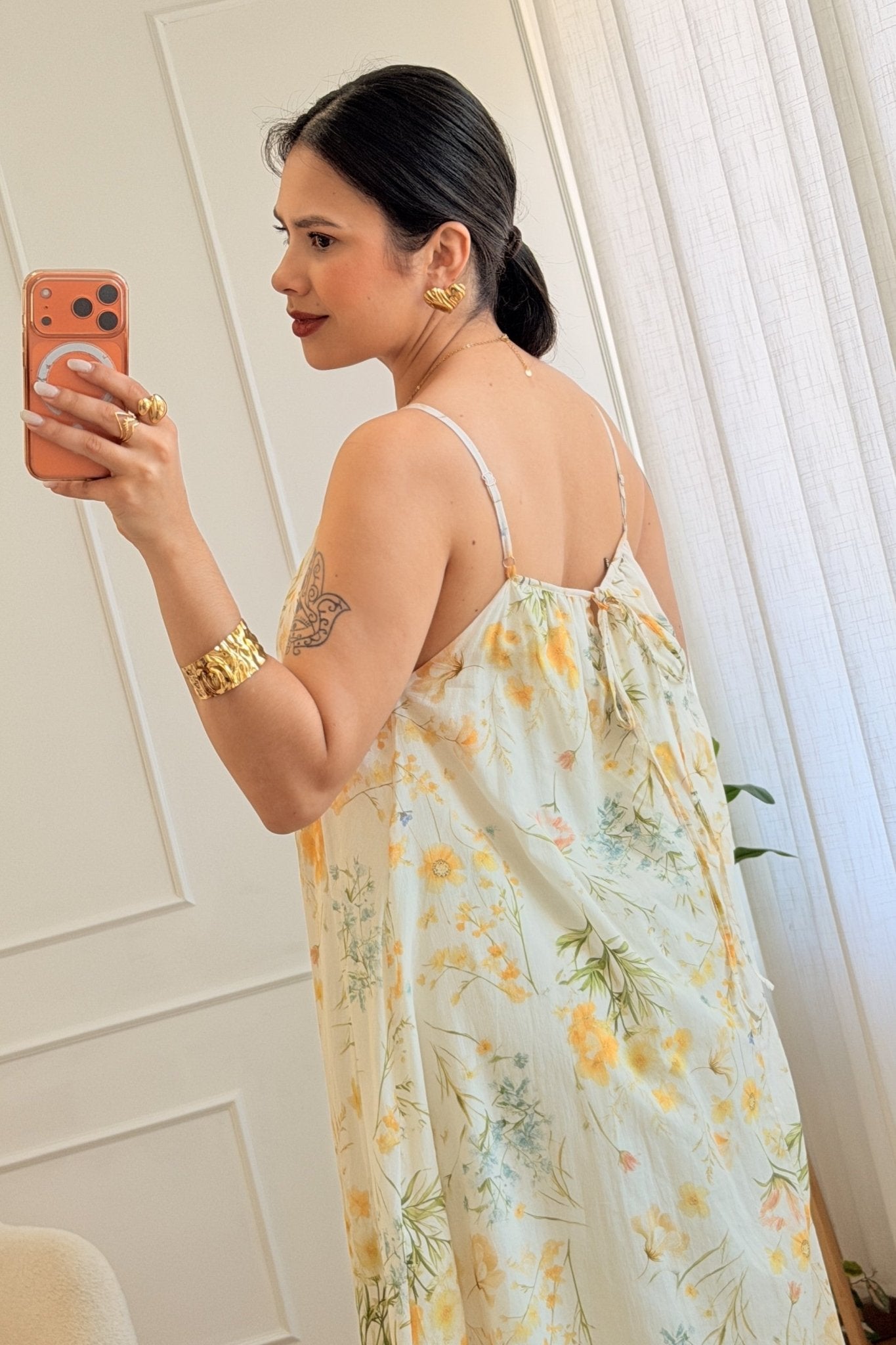 Vestido com estampado floral LUMINA - lavishiochicvestidolumina