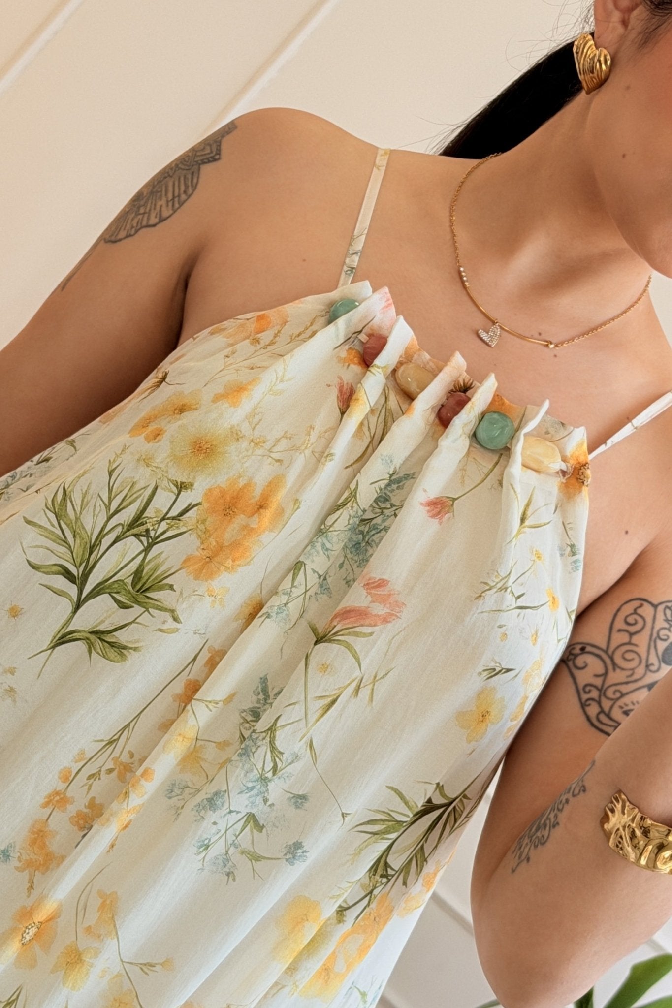 Vestido com estampado floral LUMINA - lavishiochicvestidolumina