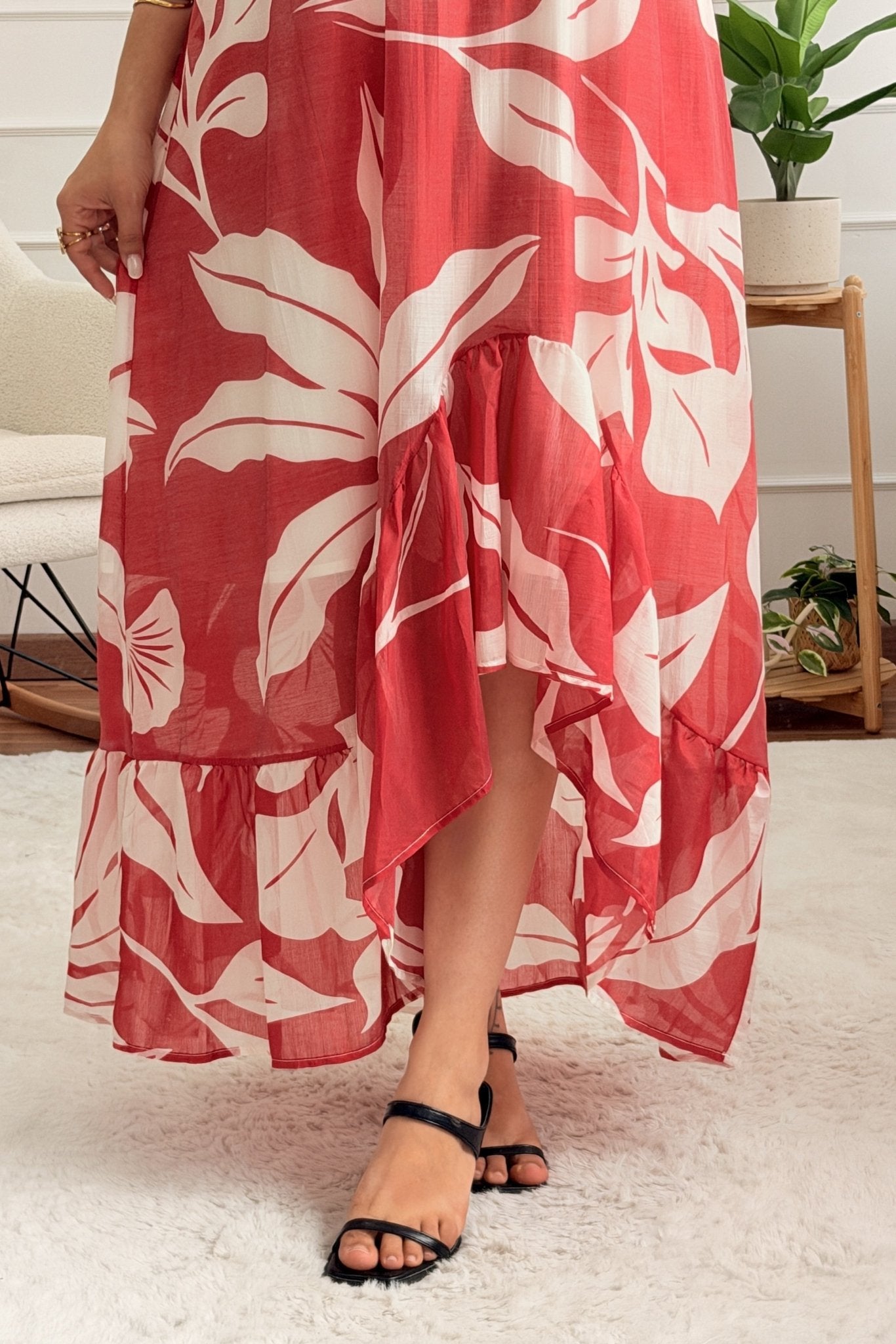 Vestido com estampado tropical LUMINA - lavishiochicvestidolumina