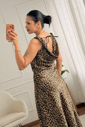Vestido comprido animal print - lavishiochicvestidolavishiochic