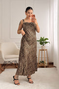 Vestido comprido animal print - lavishiochicvestidolavishiochic