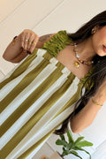 Vestido comprido às riscas - lavishiochicvestidolavishiochic
