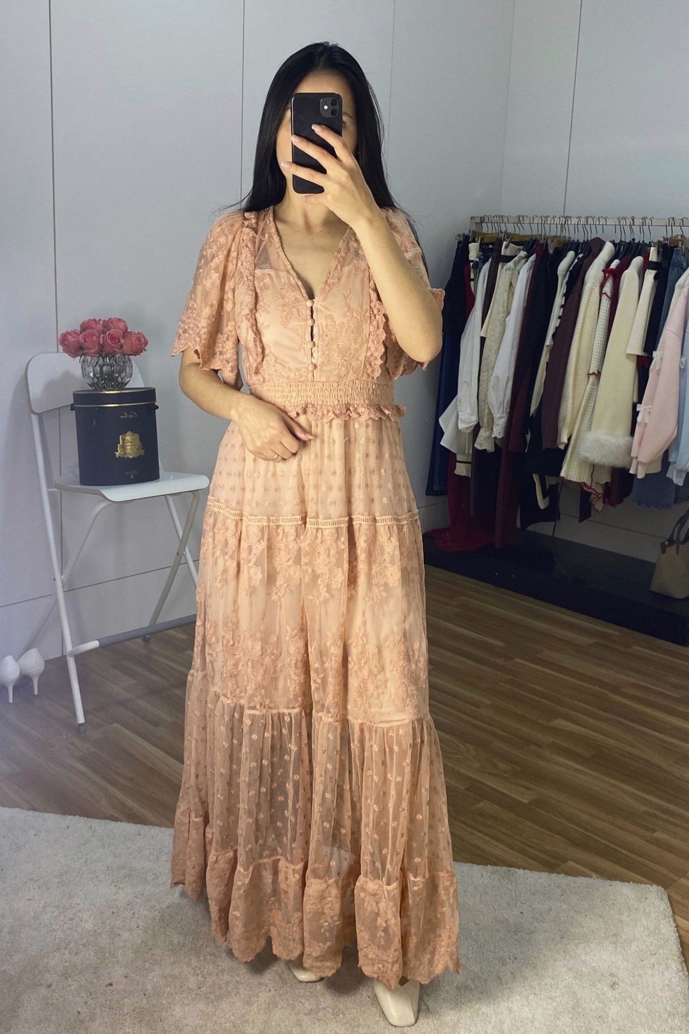 Vestido comprido cerimónia LilyMcBee - lavishiochicvestidoLily McBee