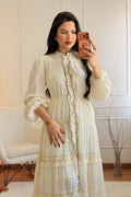 Vestido comprido romântico com renda - lavishiochicvestidolavishiochic