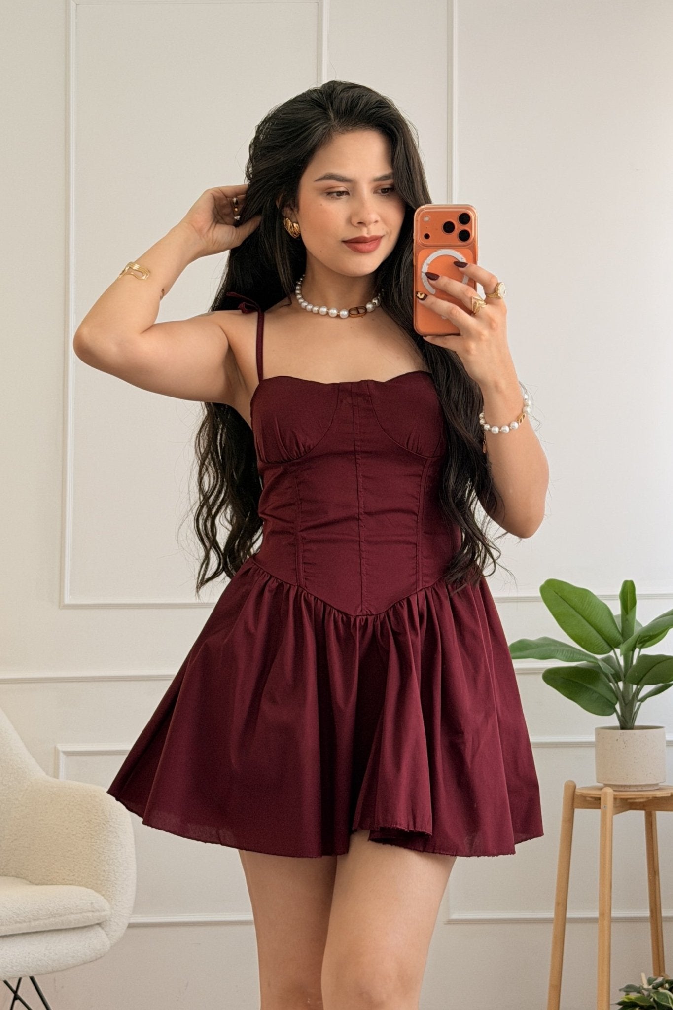 Vestido curto com efeito corset - lavishiochicvestidolavishiochic