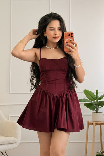 Vestido curto com efeito corset - lavishiochicvestidolavishiochic