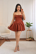 Vestido curto com efeito corset - lavishiochicvestidolavishiochic