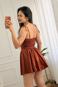 Vestido curto com efeito corset - lavishiochicvestidolavishiochic