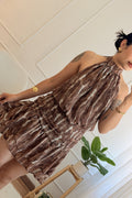 Vestido curto com folhos - IVIVI - lavishiochicvestidoIVIVI
