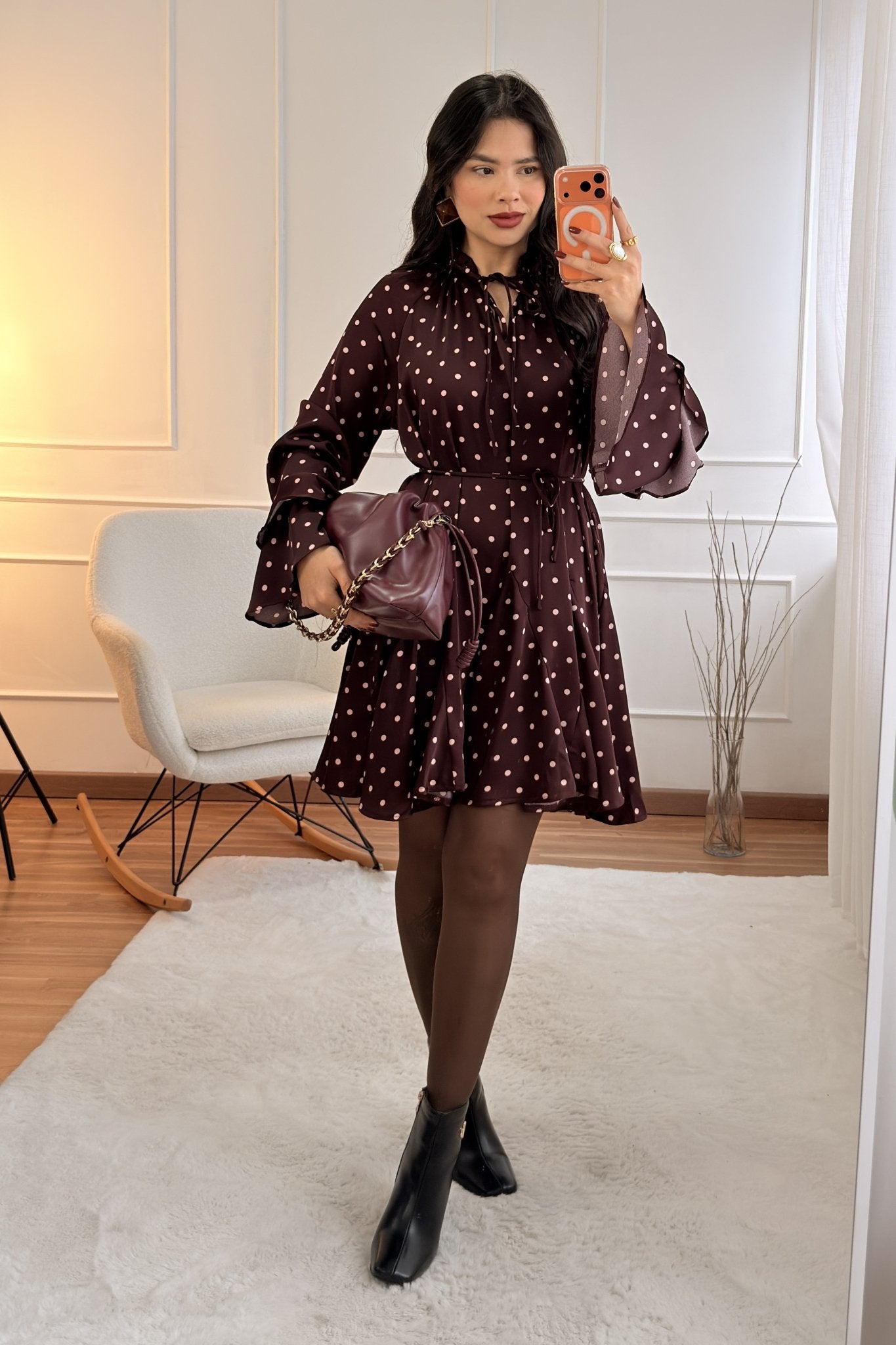 Vestido Curto Poá IVIVI - lavishiochicvestidoIVIVI