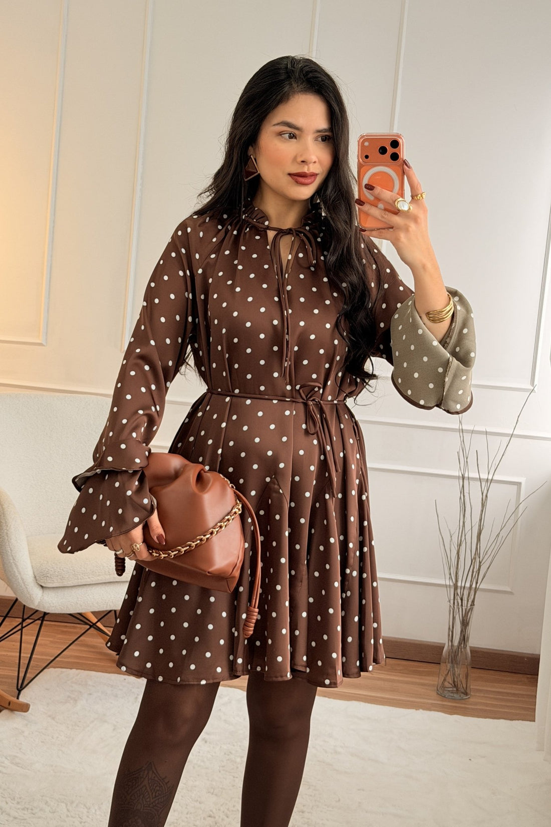 Vestido Curto Poá IVIVI - lavishiochicvestidoIVIVI