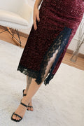 Vestido de lantejoulas com renda - lavishiochicvestidolavishiochic