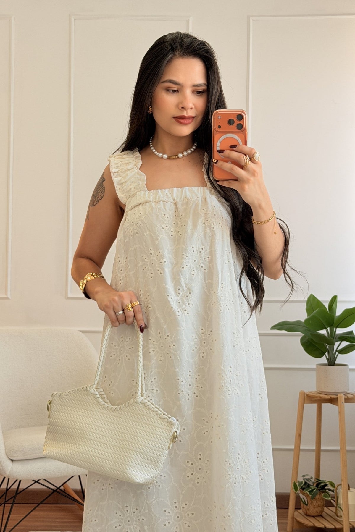 Vestido em bordado inglês - lavishiochicvestidolavishiochic