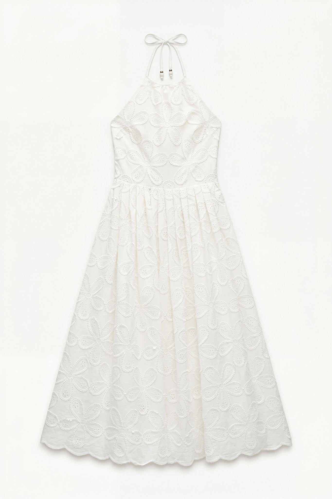 Vestido em sangallo com motivo floral LUMINA - lavishiochicvestidolumina