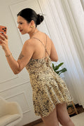 Vestido estampado animal e folho IVIVI - lavishiochicvestidoIVIVI