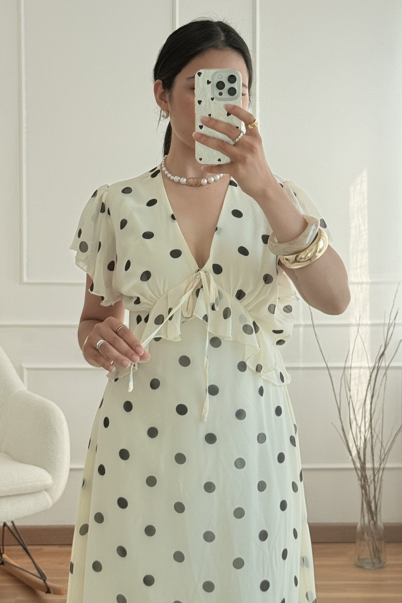 Vestido estampado bolas DROLE DE COPINE - lavishiochicvestidoDrole de copine Paris