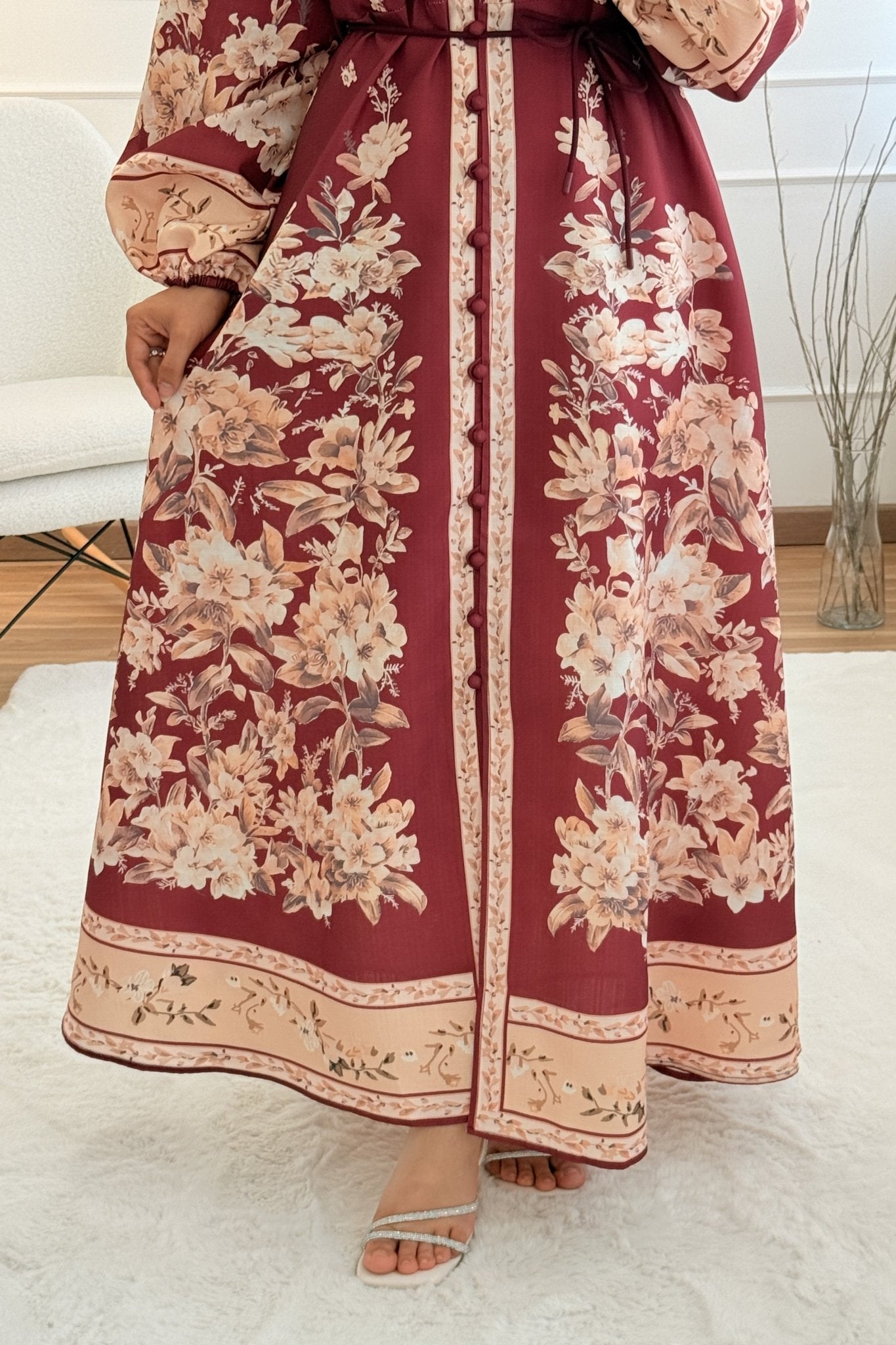Vestido estampado com manga balão - lavishiochicvestidolavishiochic