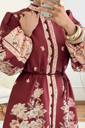Vestido estampado com manga balão - lavishiochicvestidolavishiochic
