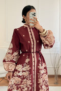 Vestido estampado com manga balão - lavishiochicvestidolavishiochic