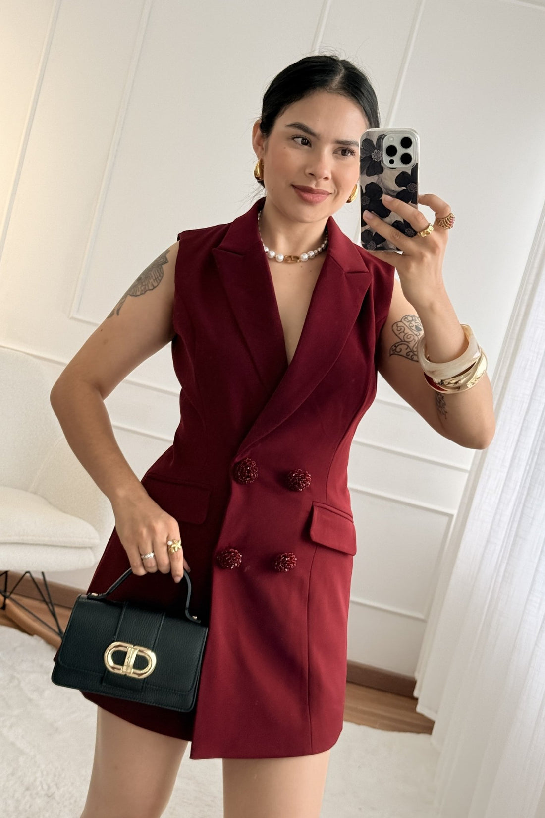 Vestido estilo alfaiataria ELLI WHITE - lavishiochicvestidoELLI WHITE