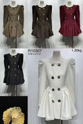 Vestido estruturado com botões dourados MOCHY - lavishiochicvestidomochy